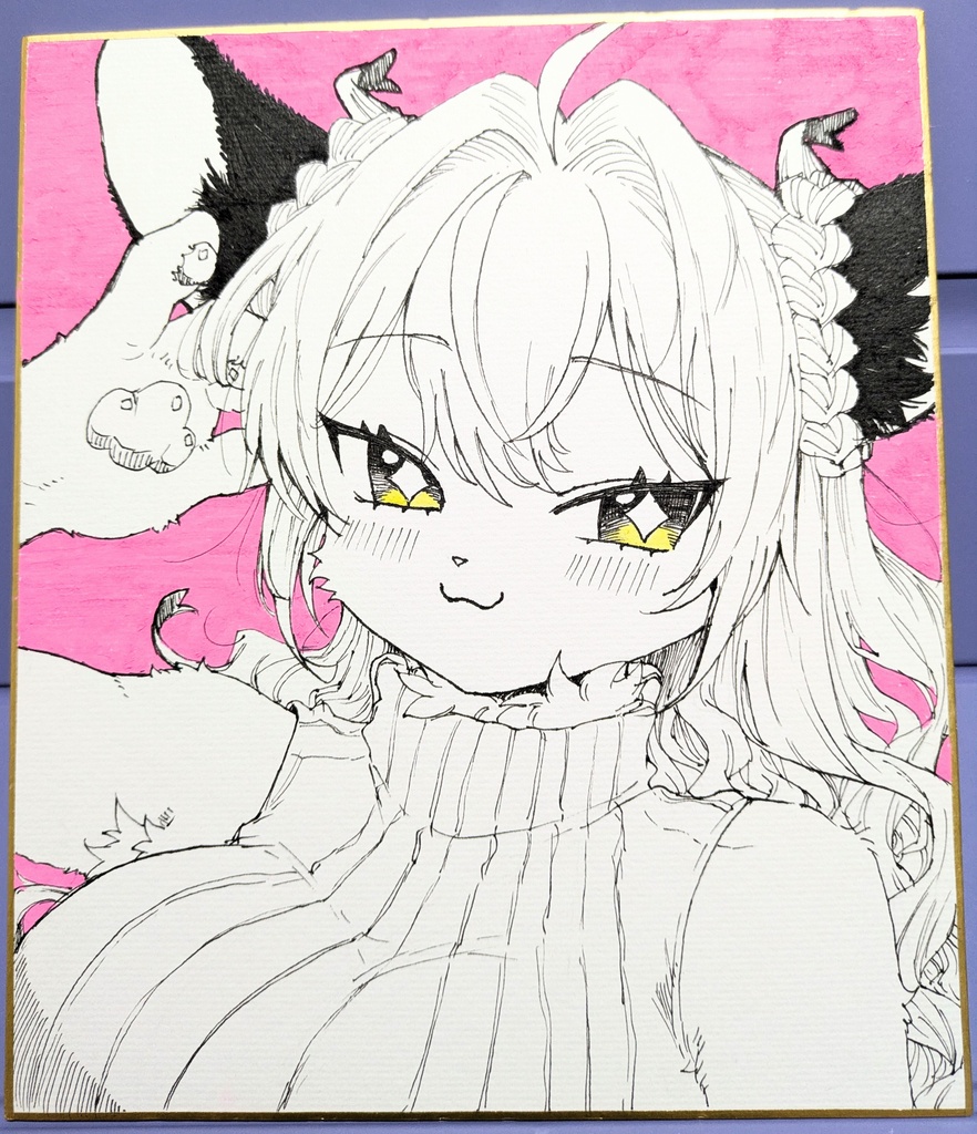 【手描き色紙】大人♡夢ちゃん