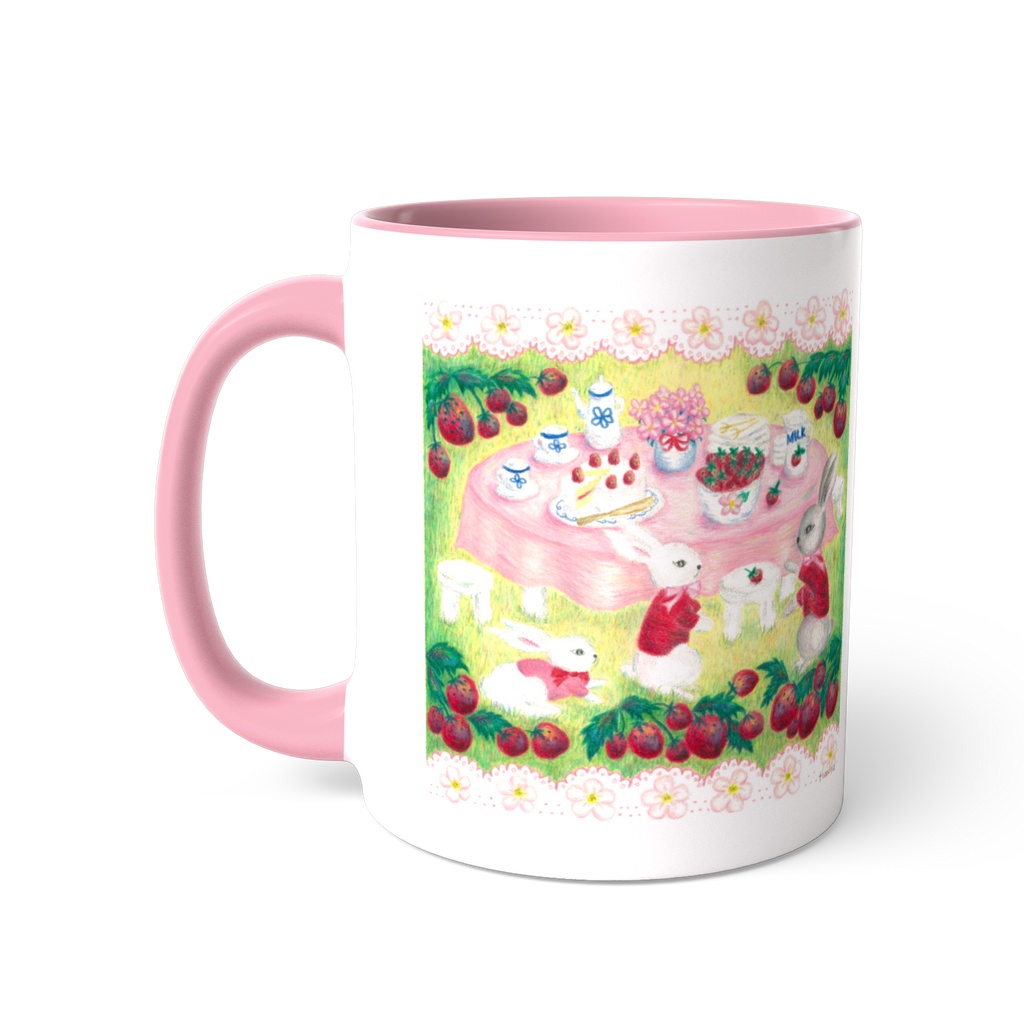 いちごパーティー ツートンカラーマグカップ