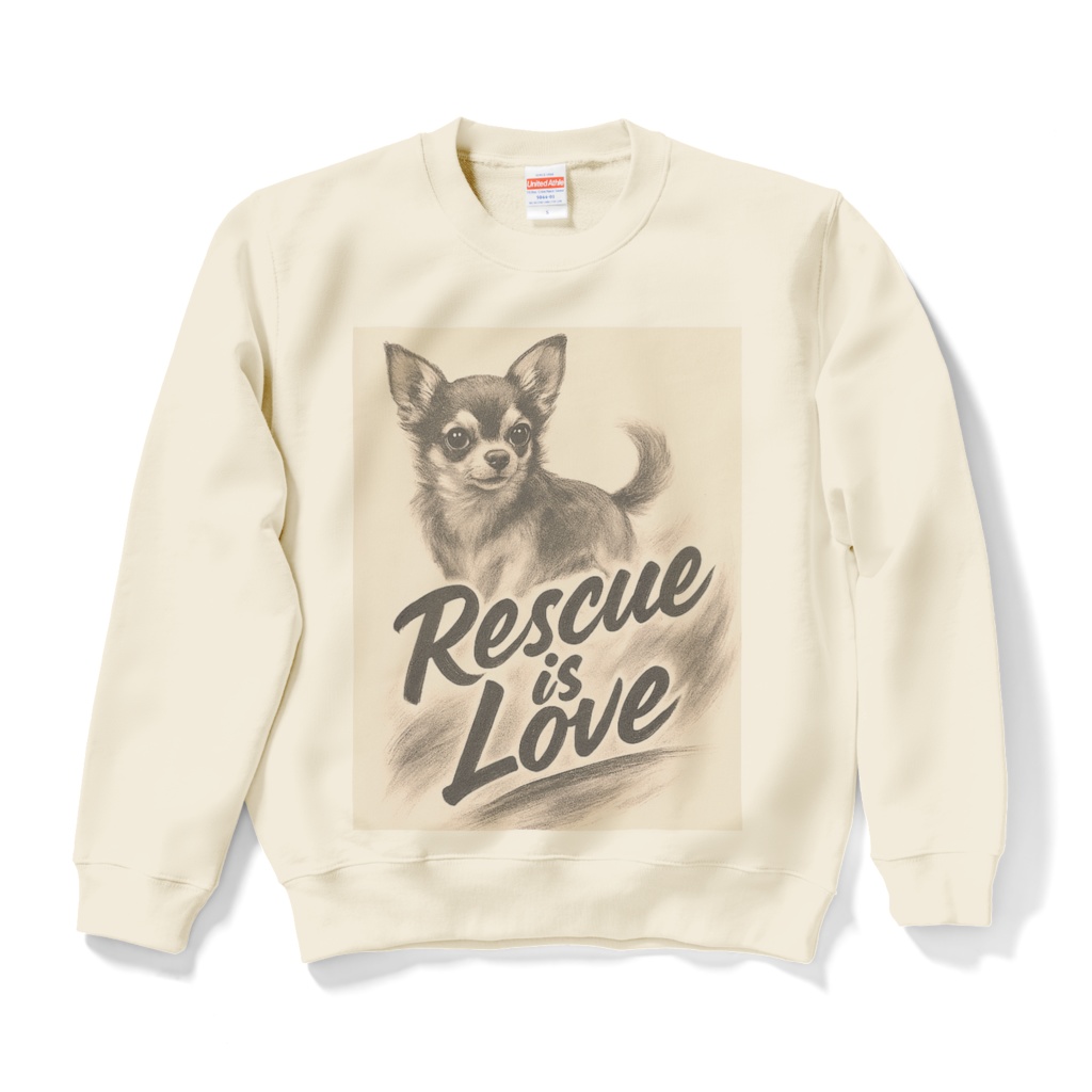 MIRA DOG スウェット｜Rescue is Love × チワワ