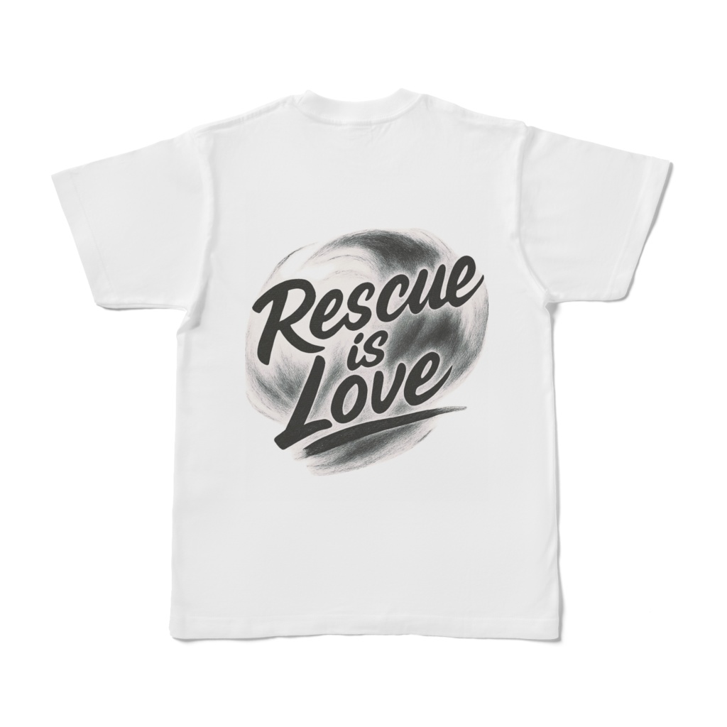 Rescue is Love - 雑種×ゴールデン - 両面Tシャツ
