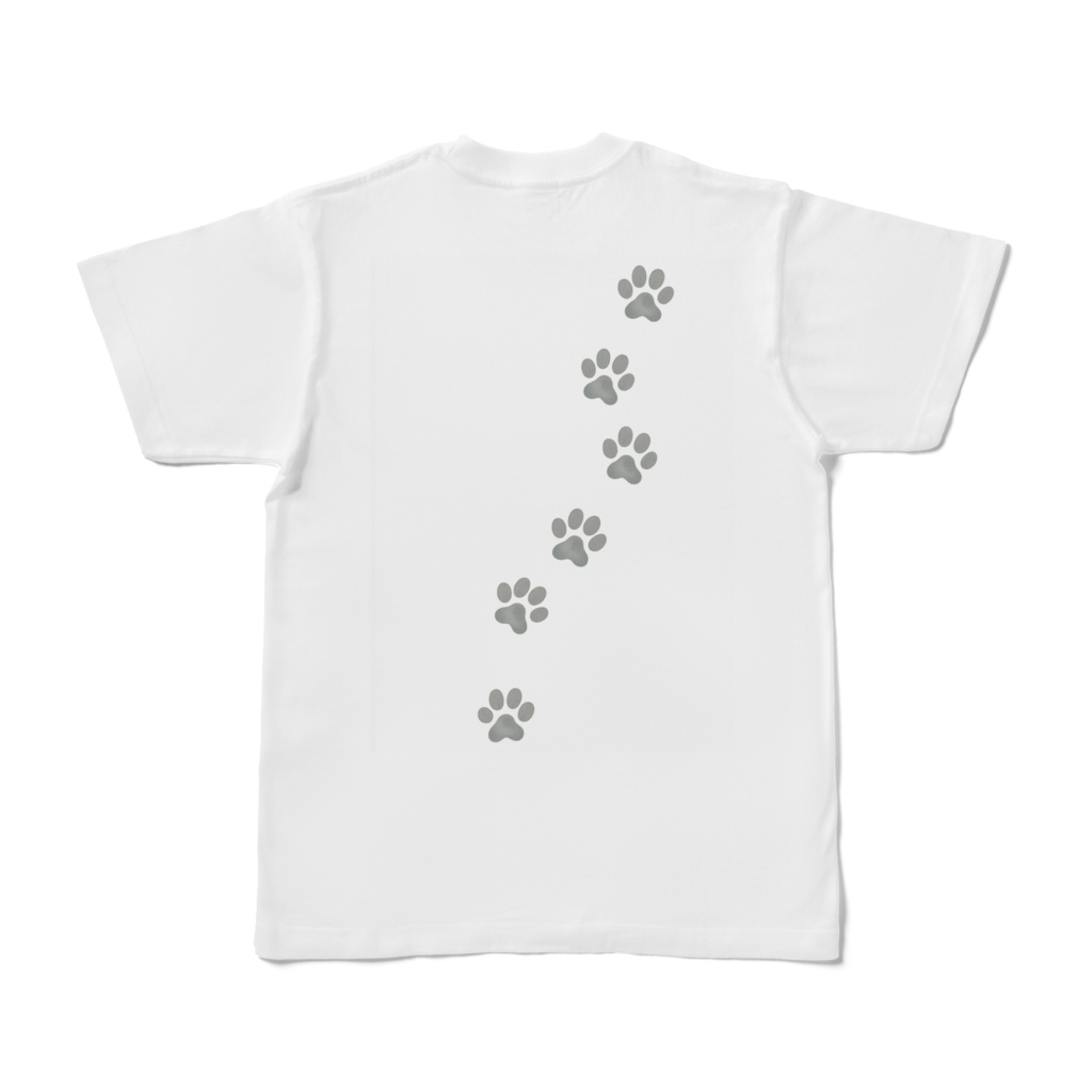 Rescue is Love 足跡カーブTシャツ