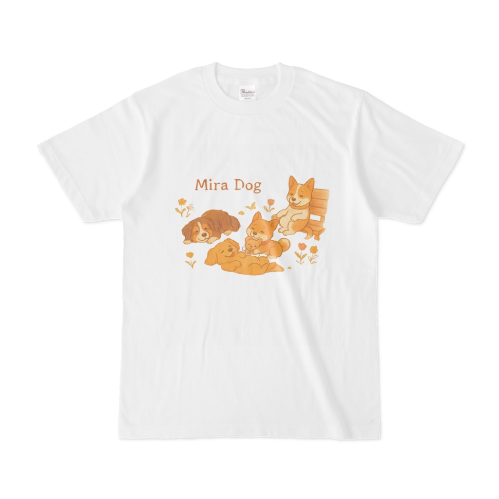 おひるねMIRA DOG Tシャツ     両面プリント