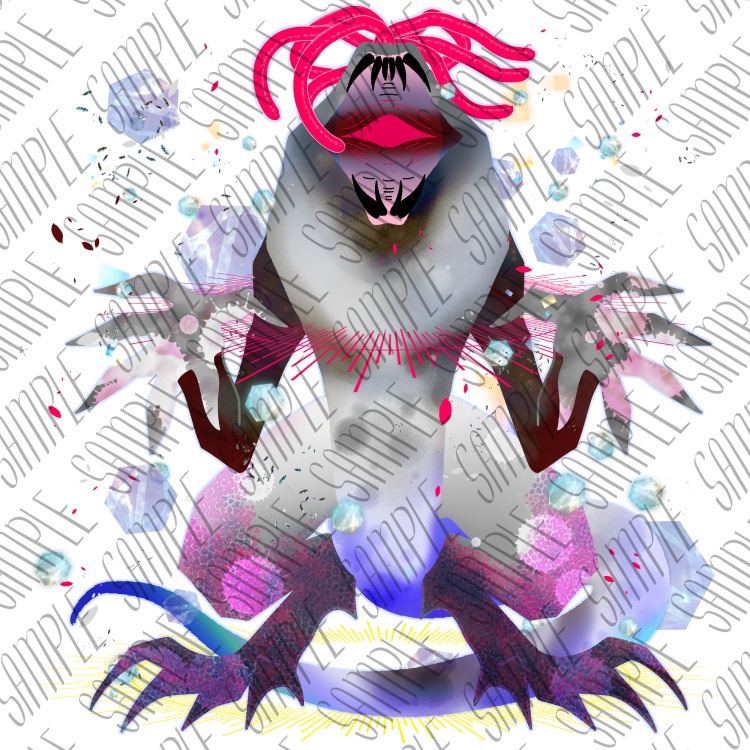 クトゥルフ神話TRPG 神話的生物立ち絵 参