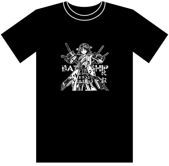 艦これTシャツ　比叡（イラスト）Lサイズ