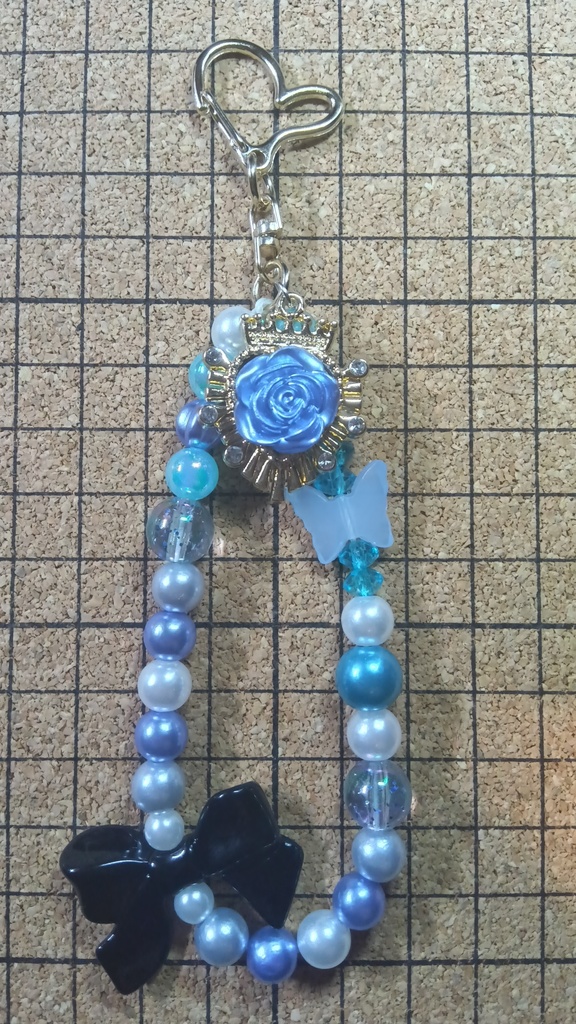 推しカラーストラップキーホルダー【B,R,B】