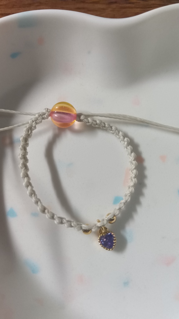 ぬいと使える2WAYブレスレット【プティハート白】