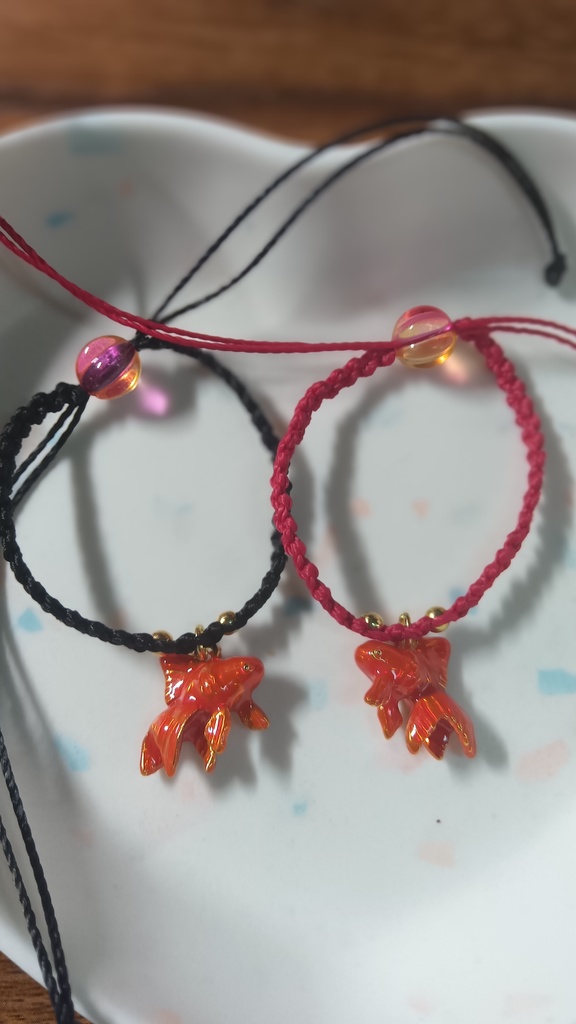 ✨ぬいちゃんと使える2WAYブレスレット【金魚すくい】