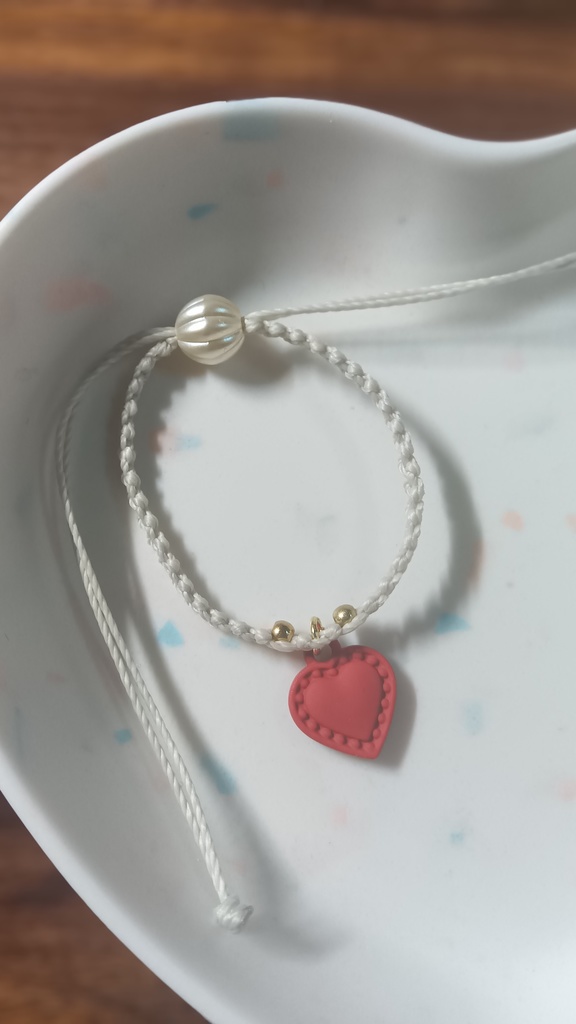 ぬいちゃんと使える2WAYブレスレット【レッド・トランプ】