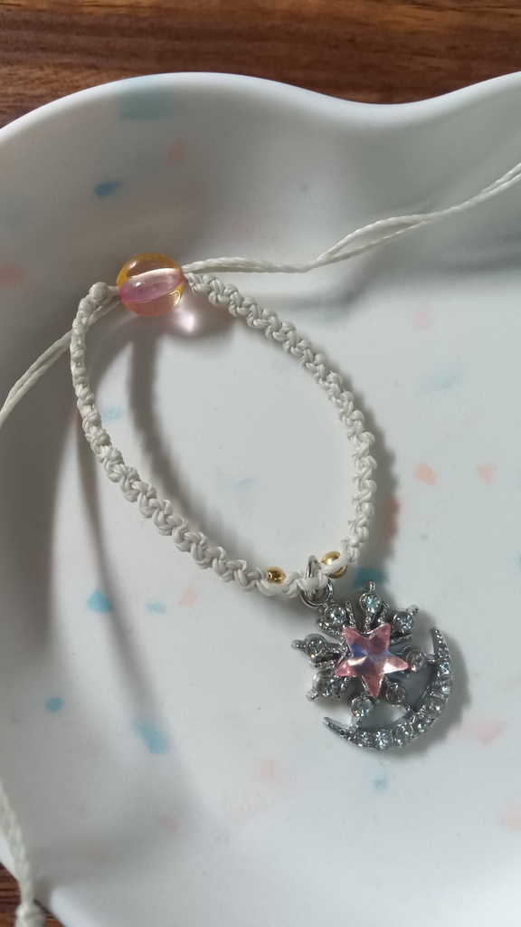 ぬいちゃんと使える2WAYブレスレット【月神のお守り】