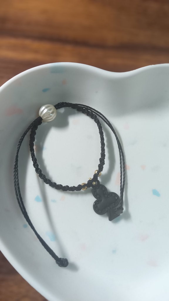 ぬいちゃんと使える2WAYブレスレット【ブラック・トランプ】