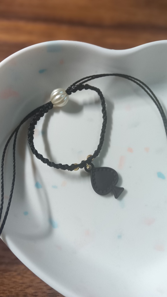 ぬいちゃんと使える2WAYブレスレット【ブラック・トランプ】