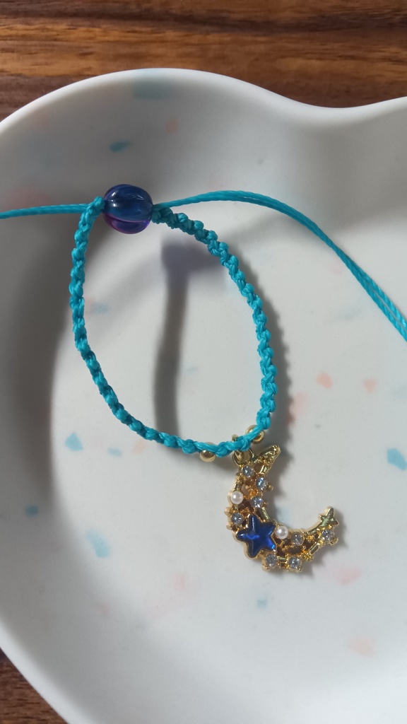 ぬいちゃんと使える2WAYブレスレット【朧月】