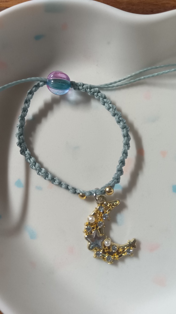 ぬいちゃんと使える2WAYブレスレット【朧月】