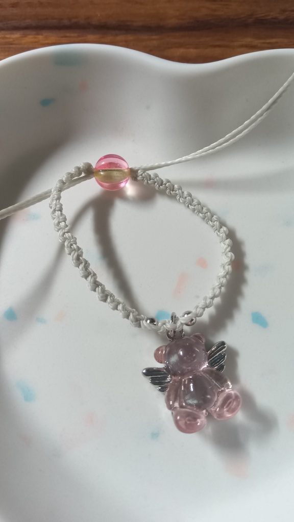 ぬいちゃんと使える2WAYブレスレット【ベアエンジェル】