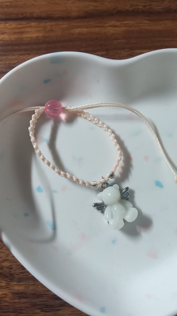 ぬいちゃんと使える2WAYブレスレット【ベアエンジェル】