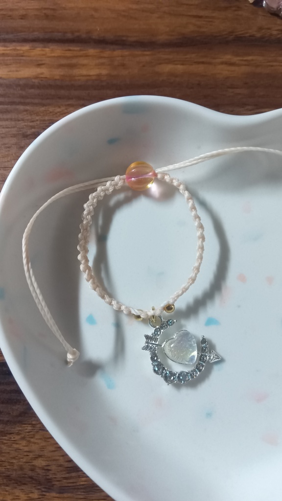 ぬいちゃんと使える2WAYブレスレット【ベアエンジェル&アロー白】