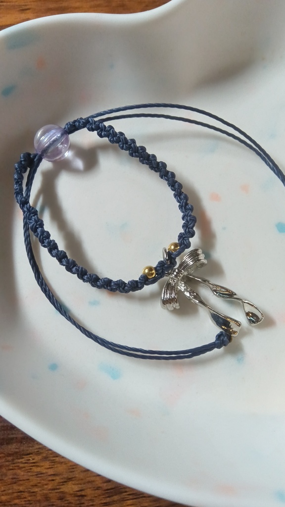 ぬいちゃんと使える2WAYブレスレット【おめかしリボン銀】