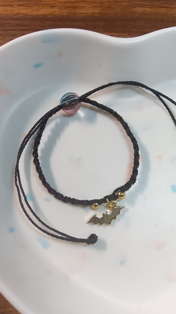 ぬいちゃんと使える2WAYブレスレット【コウモリ】