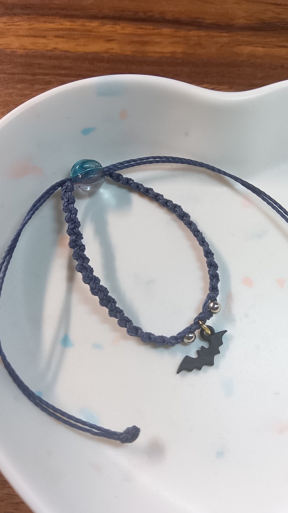 ぬいちゃんと使える2WAYブレスレット【コウモリ】