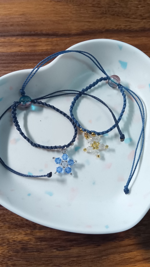 ぬいちゃんと使える2WAYブレスレット【フラワースノー】