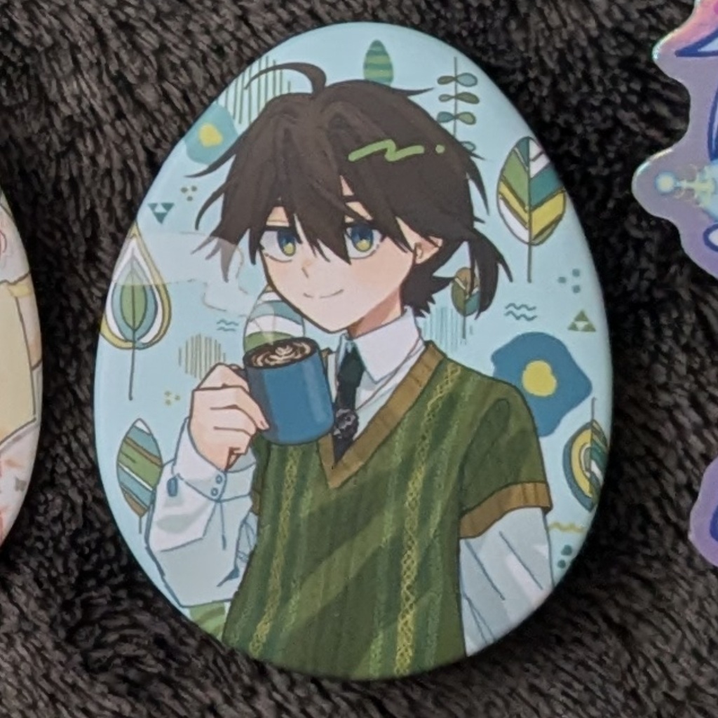 リールくん缶バッジ