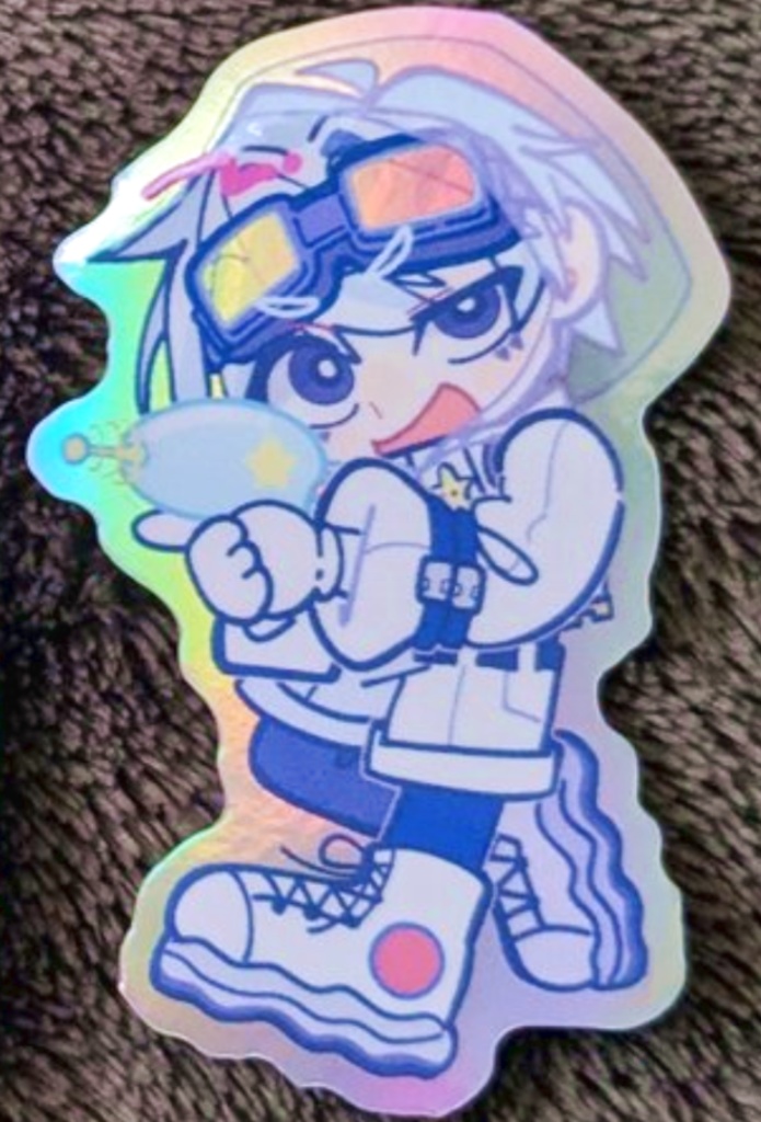 白斗ステッカー