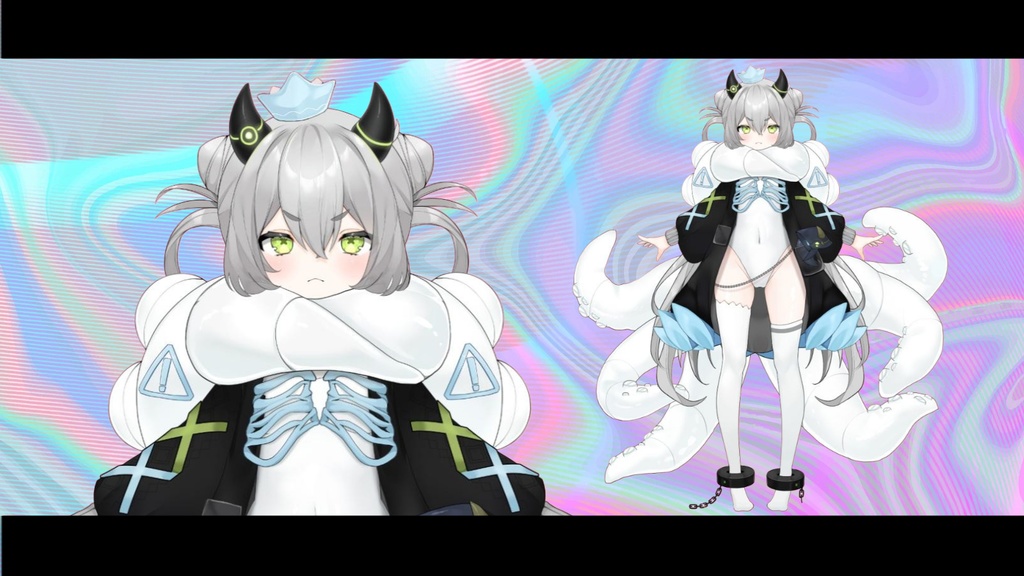 【live2d モデル】 Octopus Girl Vtuber Model