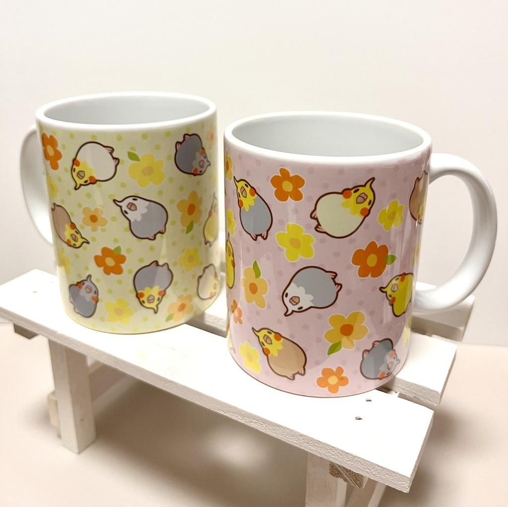 鳥のマグカップ