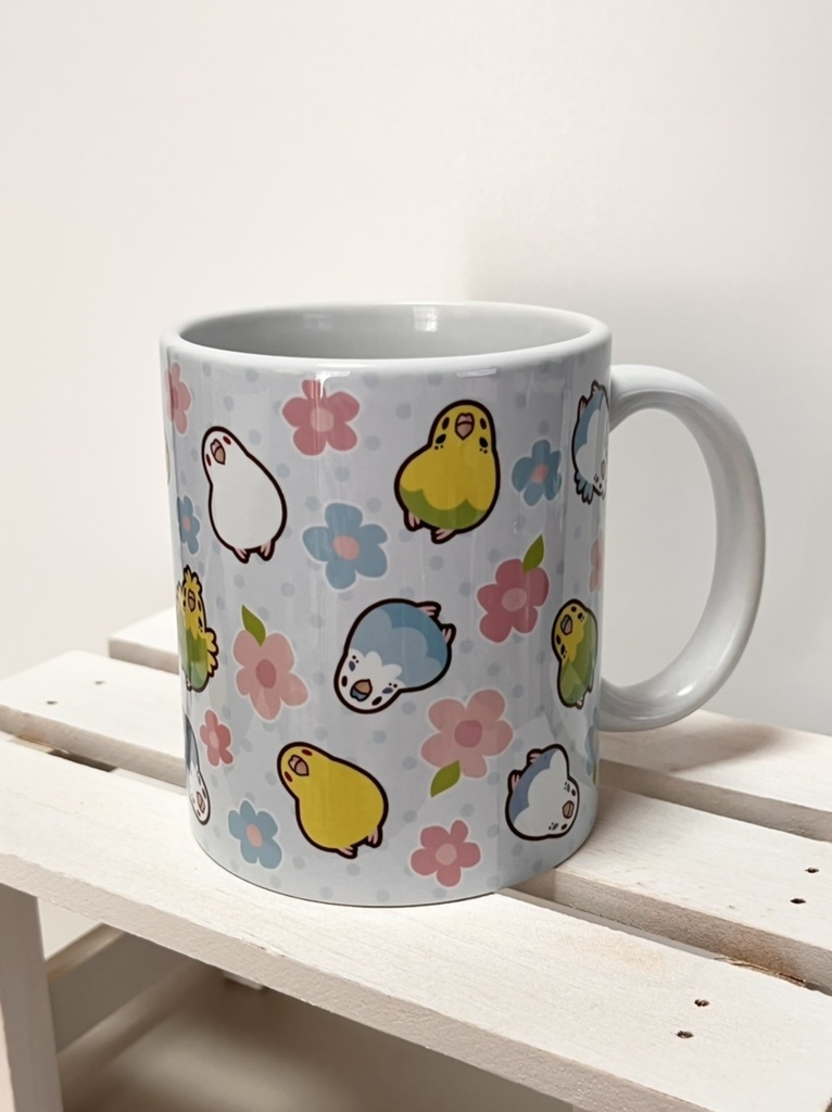 鳥のマグカップ
