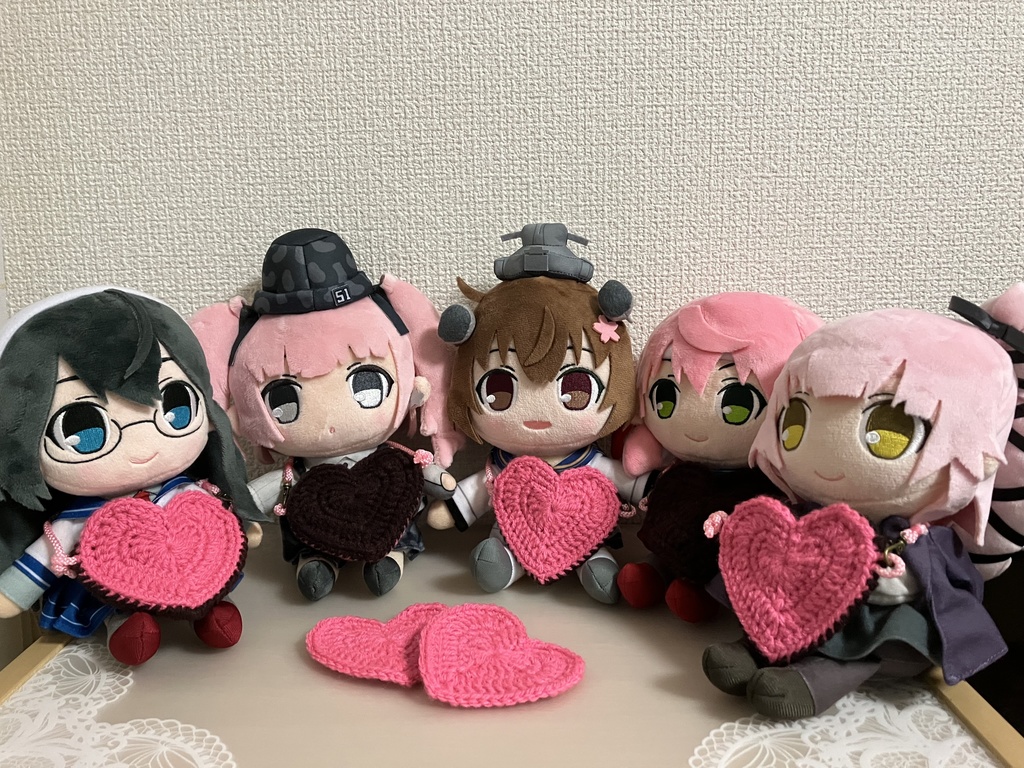 推しぬいバレンタインバッグ（ピンク＋チョコレート色リバーシブル）