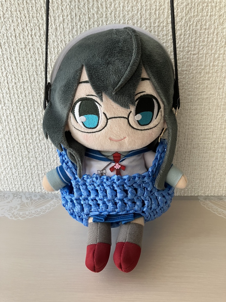 推しぬいおでかけバスケット(カラーバリエーション青、緑、紫)