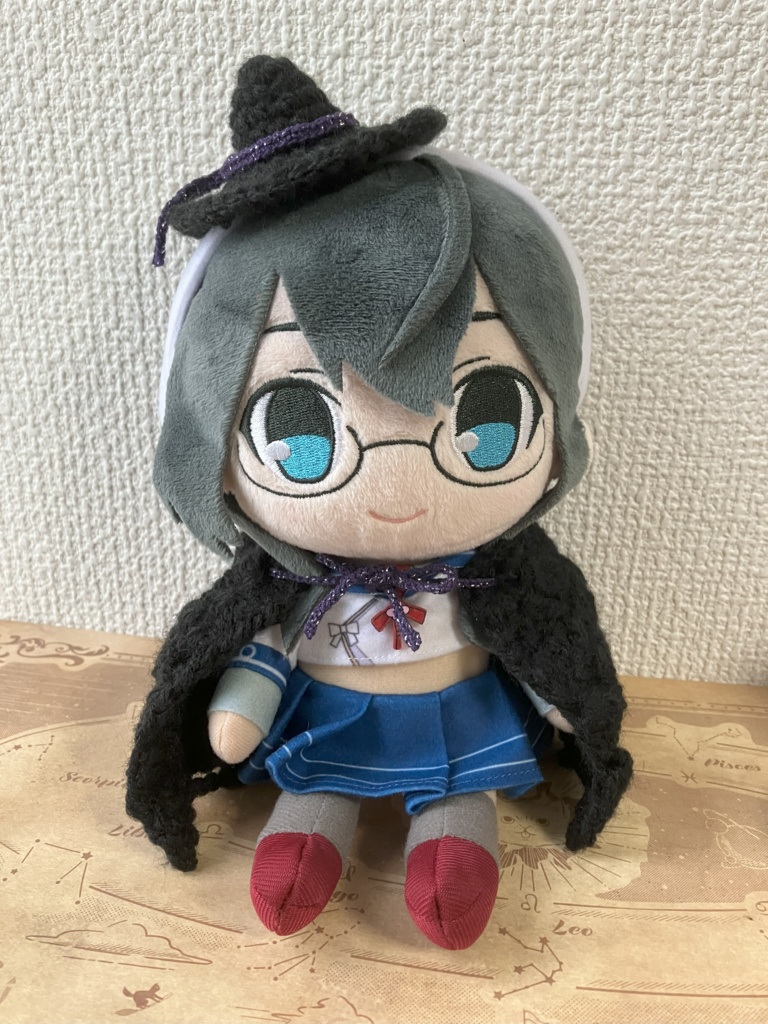 【限定３】推しぬいハロウィン仮装セットブラック（マント＋とんがり帽子）