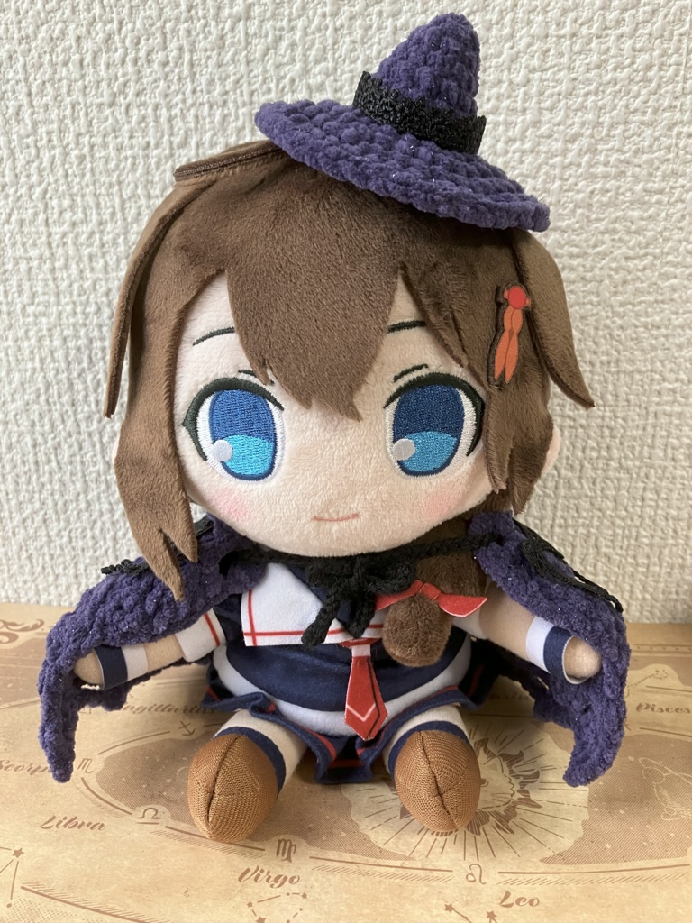 【限定４】推しぬいハロウィン仮装セットパープル（マント＋とんがり帽子）