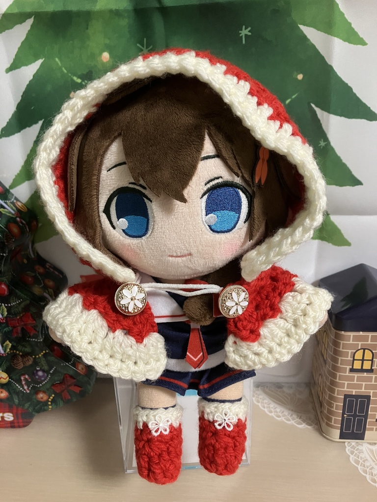 【限定4】推しぬい用クリスマスサンタコスセット(コート+ブーツ)