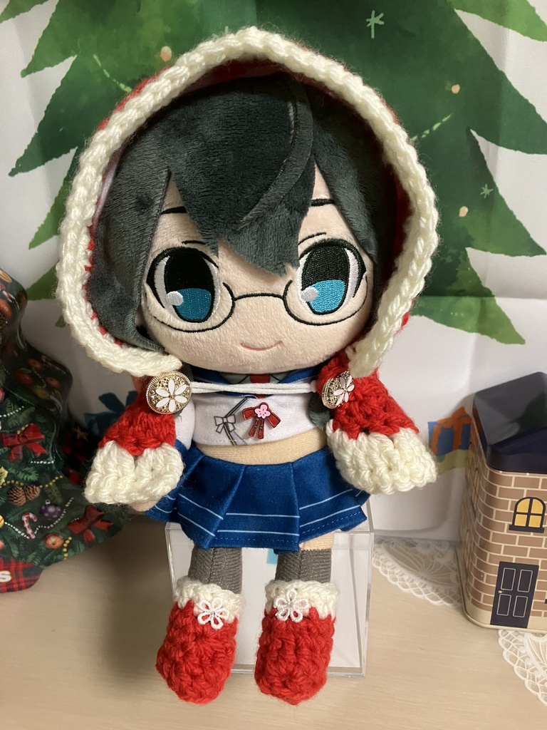 【限定4】推しぬい用クリスマスサンタコスセット(コート+ブーツ)