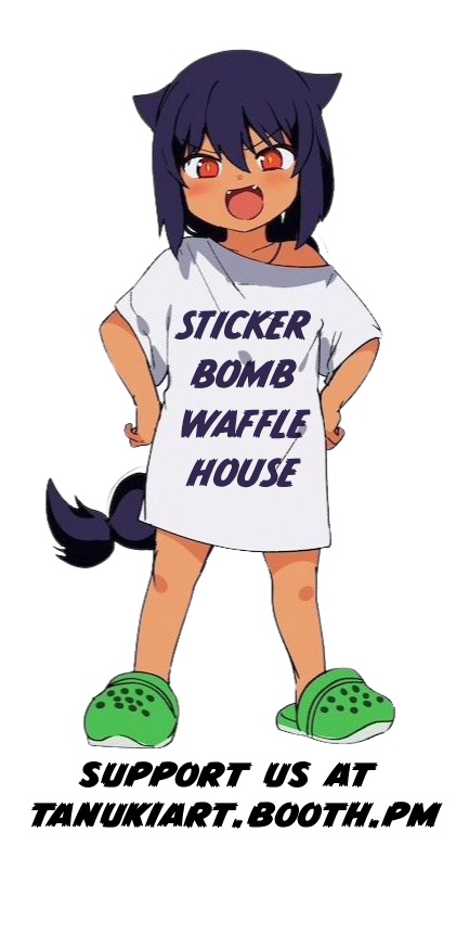 Waffle House on the Moon: Sticker Bomb!