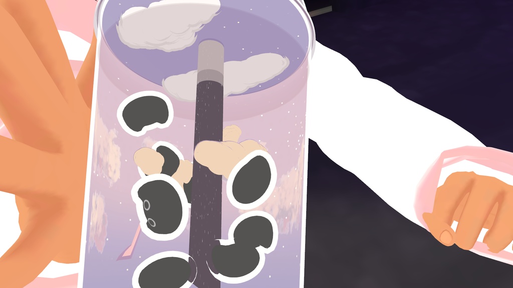 Cat Boba for VRChat - 猫タピオカ VRChat向けパーティクルギミック