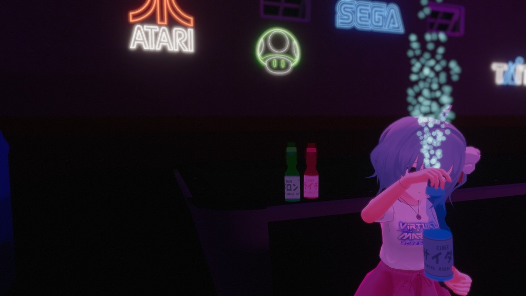 Fizzy Ramune しゅわしゅわラムネ - Interactable Pickup - VRChat向けギミック