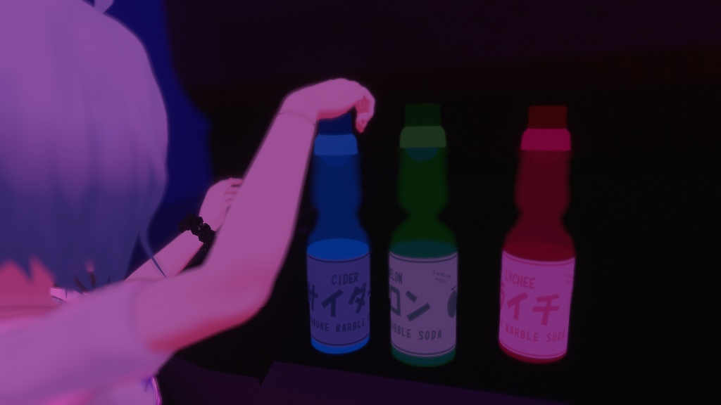 Fizzy Ramune しゅわしゅわラムネ - Interactable Pickup - VRChat向けギミック