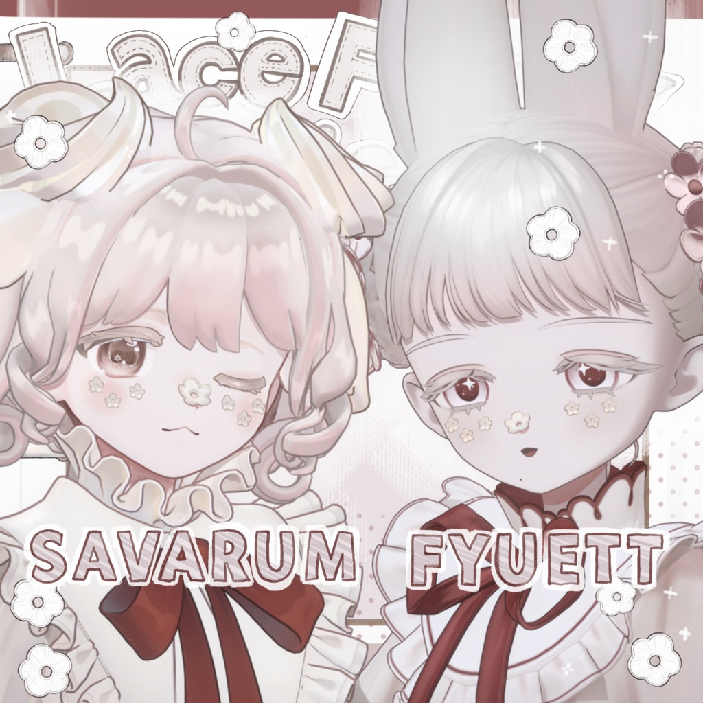 【15avatar対応】✦-Lace Flower Sticker-✦