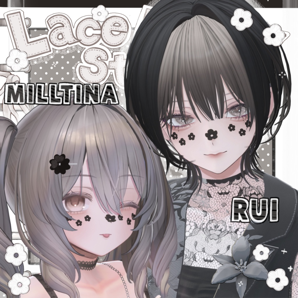【15avatar対応】✦-Lace Flower Sticker-✦