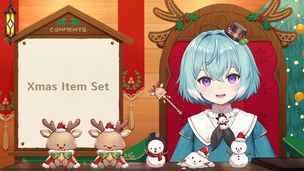 【Vtuber配信素材】クリスマスアイテム|聖誕節素材