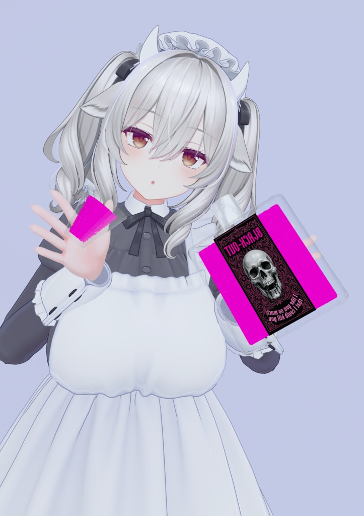 某悪魔をイメージしたお酒とショットグラス