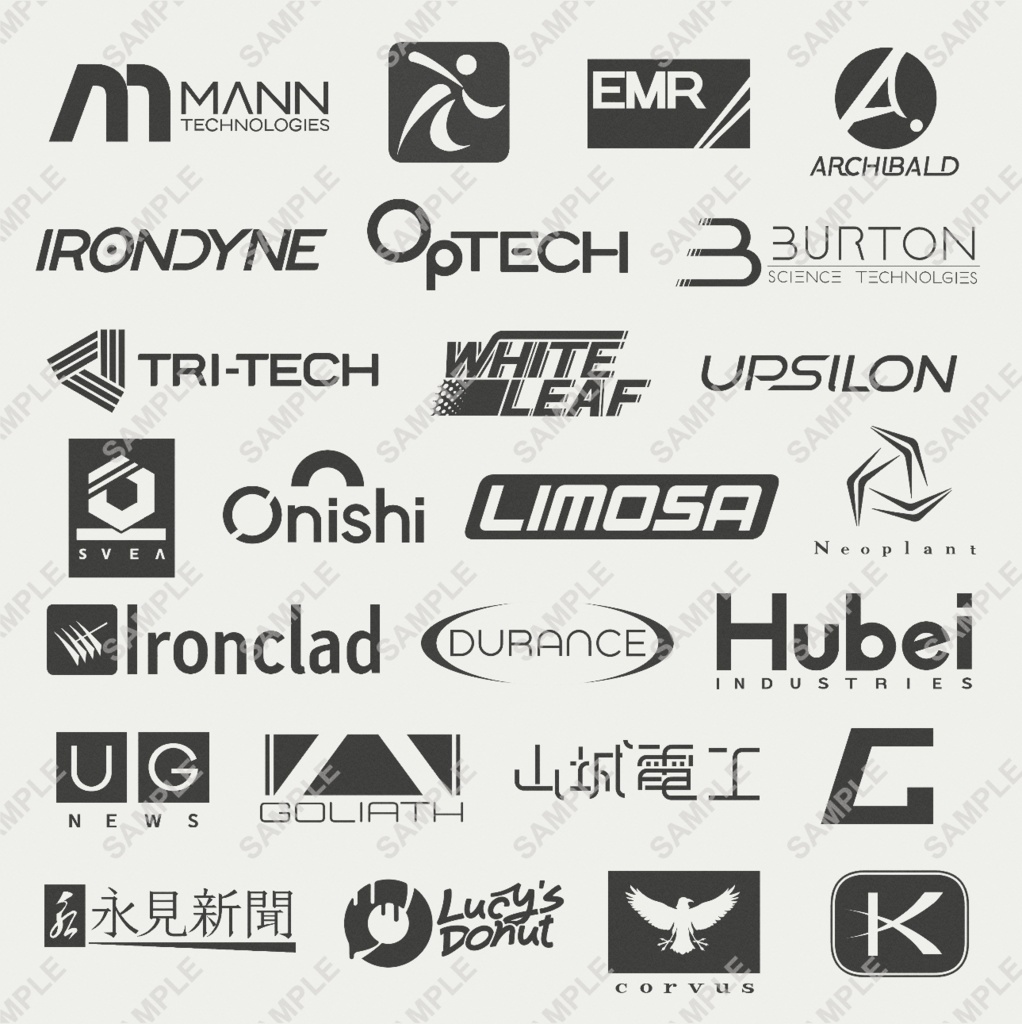 【画像素材】架空企業ロゴ集