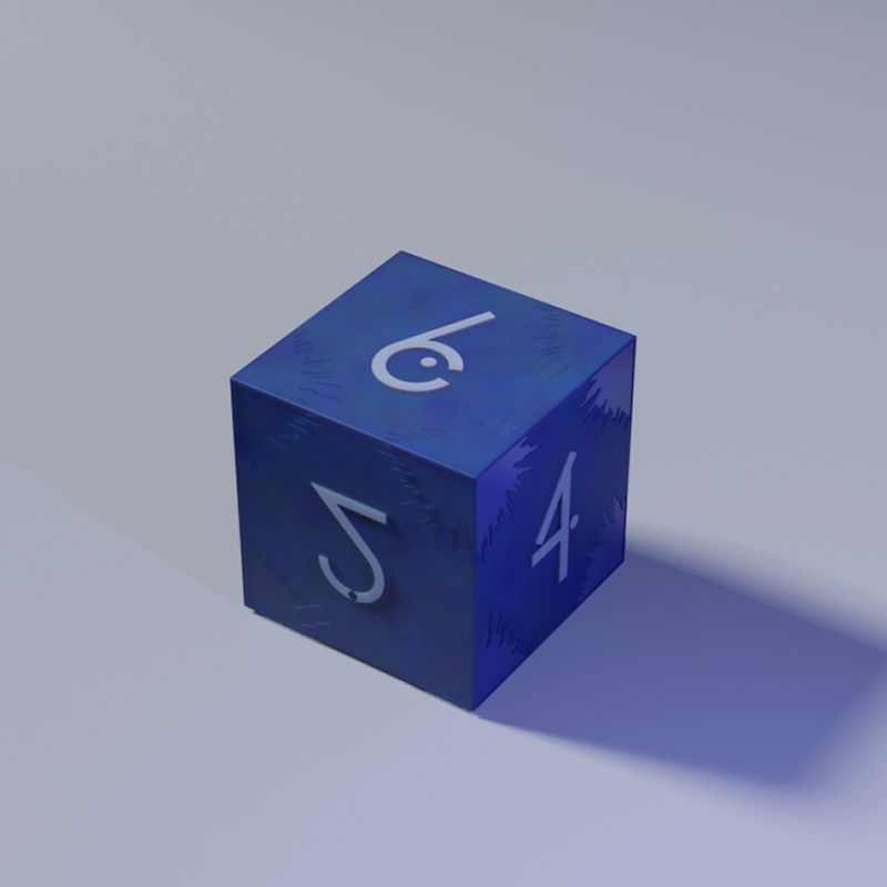 【3Dプリンター用STLデータ】アークナイツ　6面ダイス