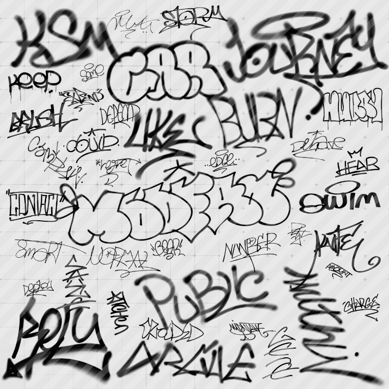 【画像素材】グラフィティ風落書き集