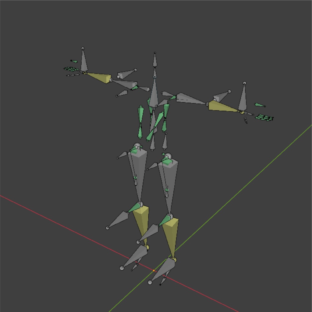 XAとか79のアバターをBlender上で動かしやすくするアーマチュア