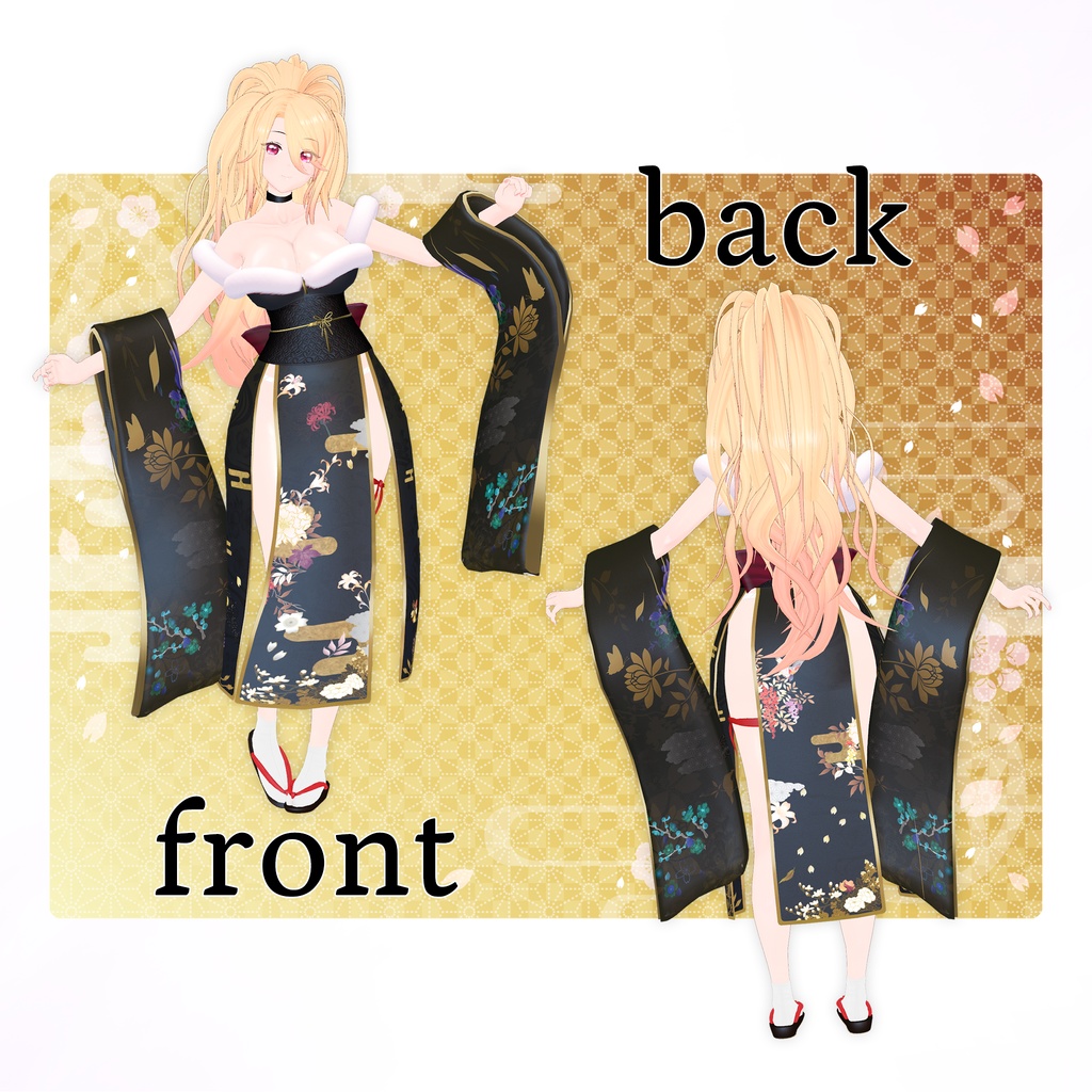 「サハラ-Sahara」 オリジナル3Dモデル (VRChat Avatar)