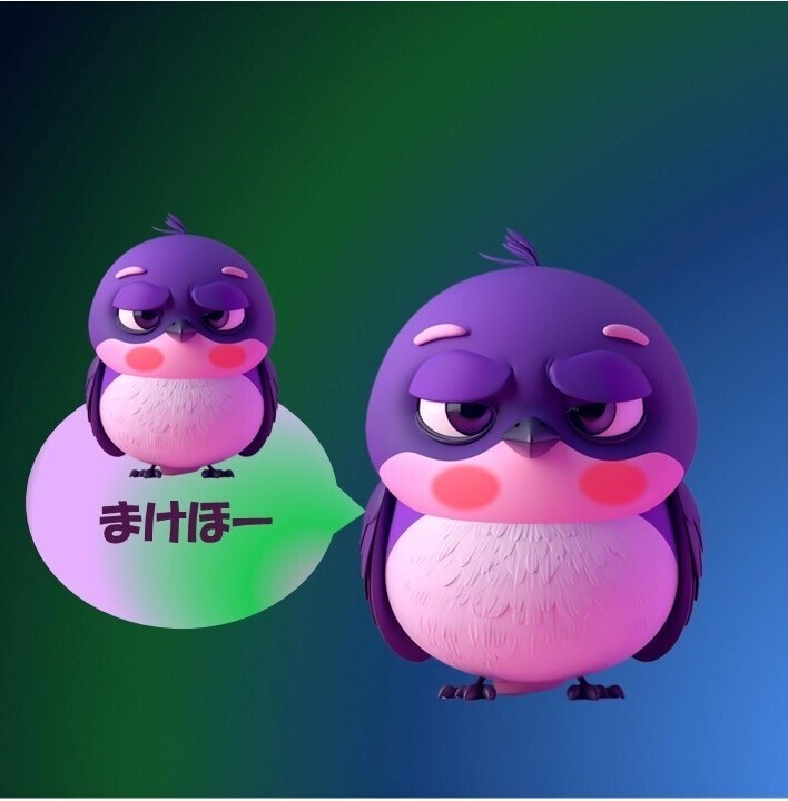 【壁紙】まけほー｜ぱーぴーのしょんぼり壁紙