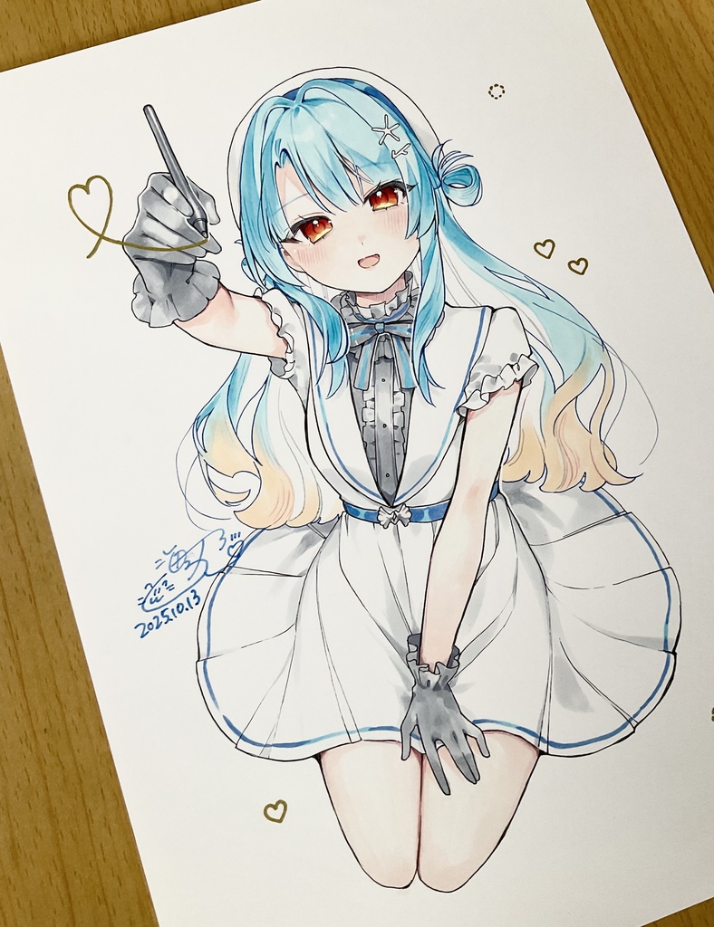 アナログ原画/お座り